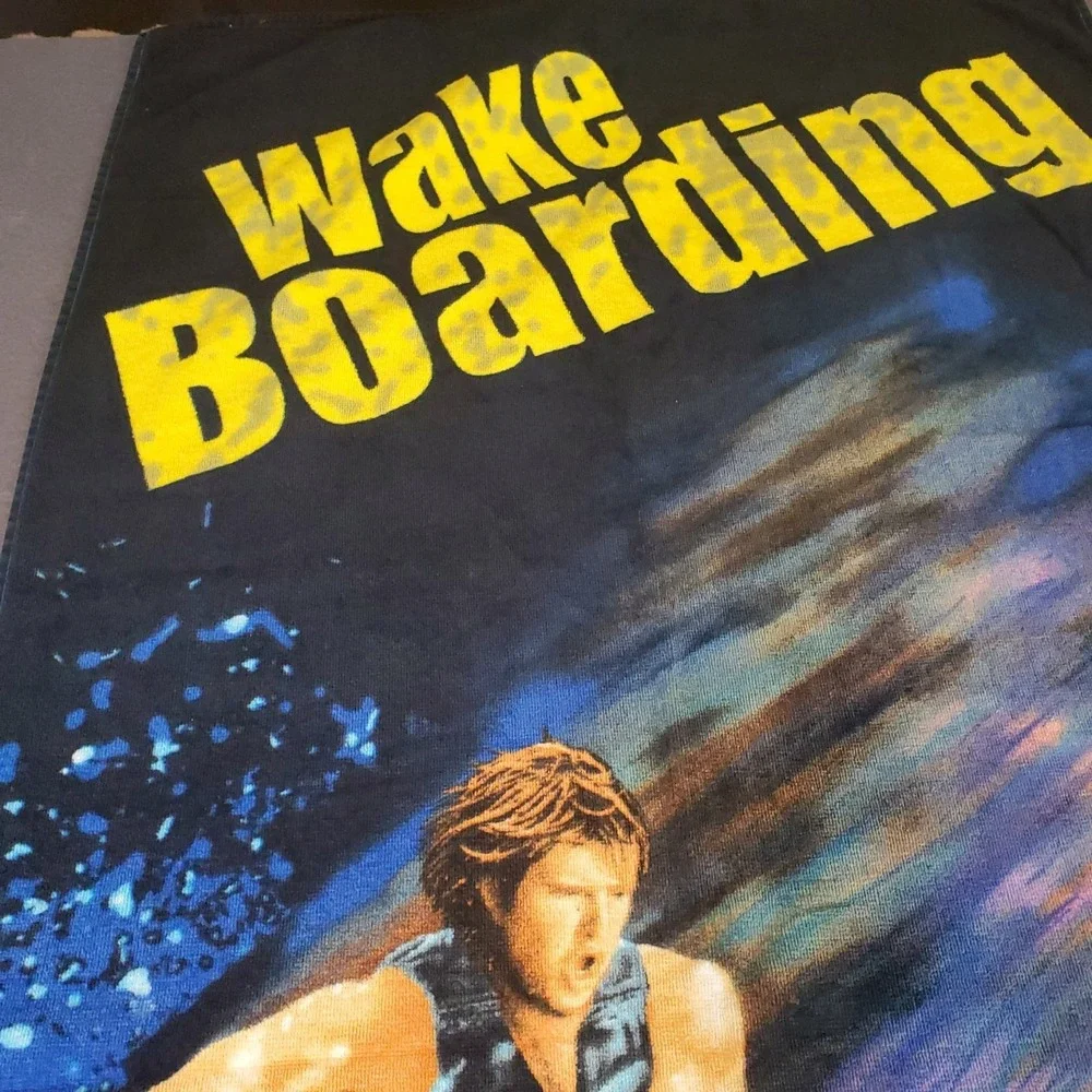 Vintage Wake Boarding‎ 100% Cotton Graphic Swimming Summer Beach Towel 28